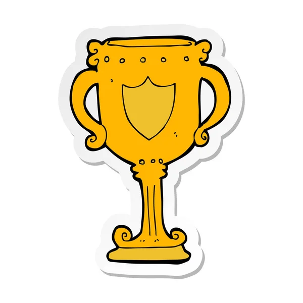 Nálepka Kreslený Trophy — Stockový vektor
