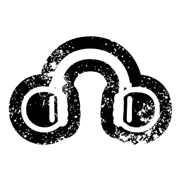 müzik kulaklık sıkıntılı simgesi