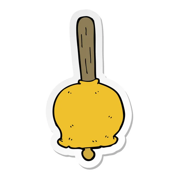 Sticker Van Een Cartoon Bell — Stockvector