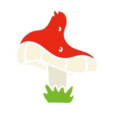 elle çizilmiş karikatür doodle tek bir mantar