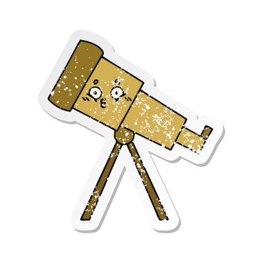 sevimli çizgi Teleskobu sıkıntılı etiket