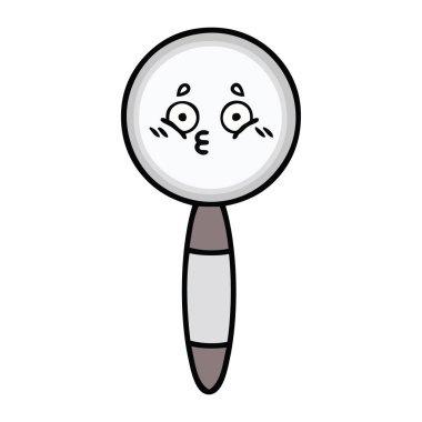 sevimli çizgi Büyüteç