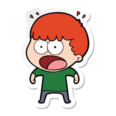 etiket bir karikatür dostum şok