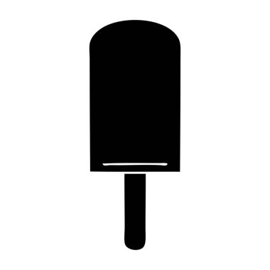 düz sembolü ilginç turuncu Buz lolly