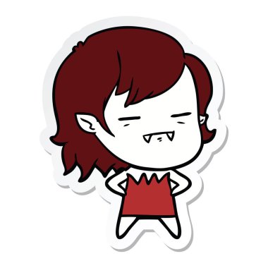 bir çizgi film ölümsüz vampir kız etiketi