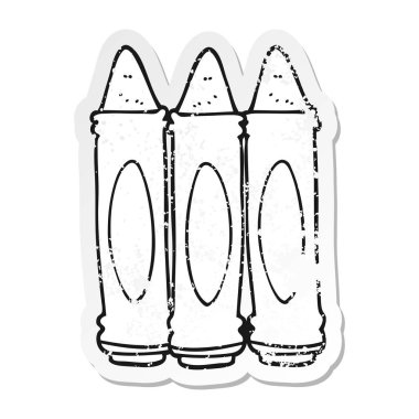 bir çizgi film boya kalemi sıkıntılı etiket