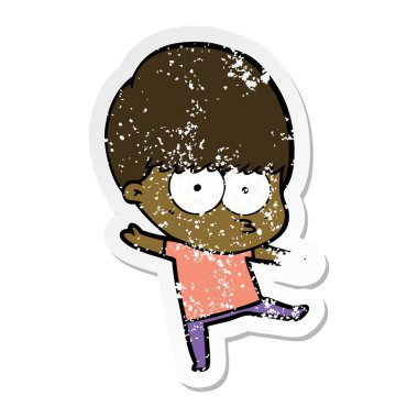 dans bir gergin çizgi film çocuk sıkıntılı etiket