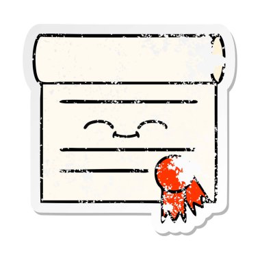 sevimli çizgi sertifika sıkıntılı etiket