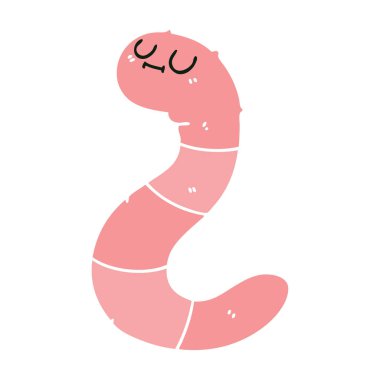 ilginç karikatür solucan el çekilmiş