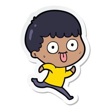 dik bir çizgi film adamın etiket