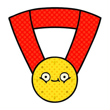 çizgi roman tarzı çizgi film altın madalya