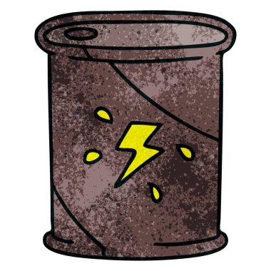 ilginç el karikatür varil yakıt çekilmiş