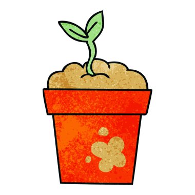 ilginç el çizilmiş karikatür fide