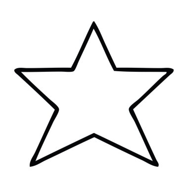 Çizim karikatür altın yıldız