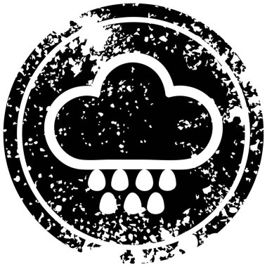 yağmur bulutu sıkıntılı simgesi simgesi