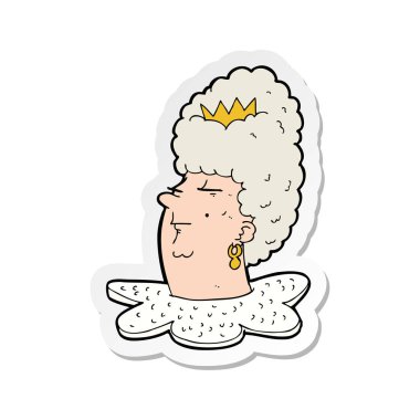 etiket bir çizgi film queens kafa