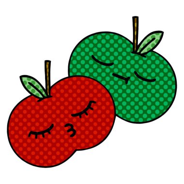 çizgi roman tarzı çizgi film sulu elma