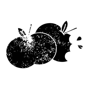 sıkıntılı bir sulu elma sembolü