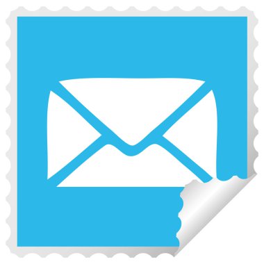 etiket karikatür kağıt zarf peeling Meydanı