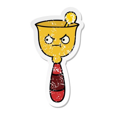 sevimli çizgi okul zili sıkıntılı etiket