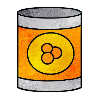 elle çizilmiş karikatür doodle şeftali konservesi, dokulu