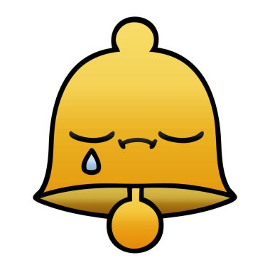 bir çan degrade gölgeli çizgi film