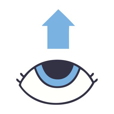 düz renk retro karikatür göz ararken