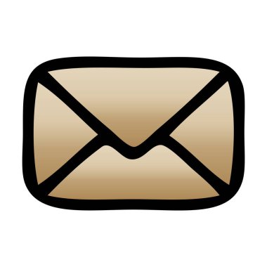 Degrade gölgeli karikatür kağıt zarf