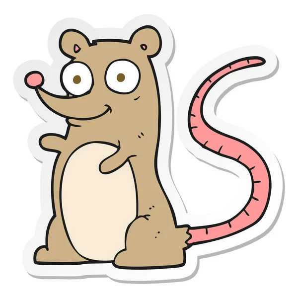 Nálepka Kreslená Myš — Stockový vektor
