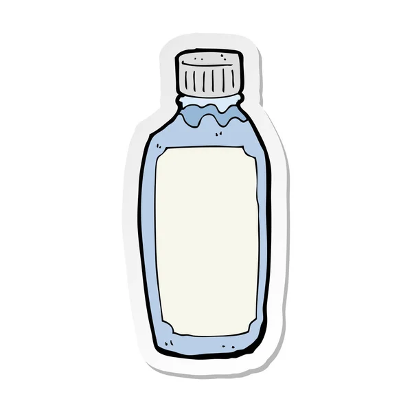 Aufkleber Einer Cartoon Wasserflasche — Stockvektor