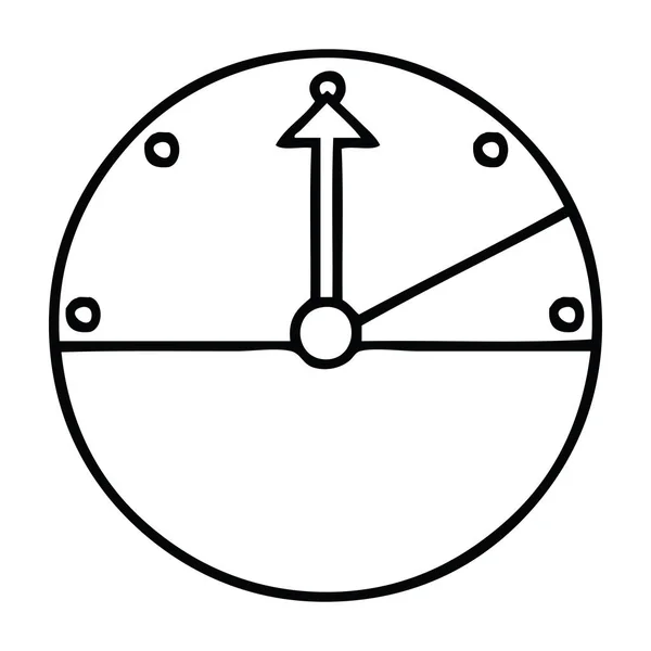 Dessin Trait Dessin Animé Compteur Vitesse — Image vectorielle