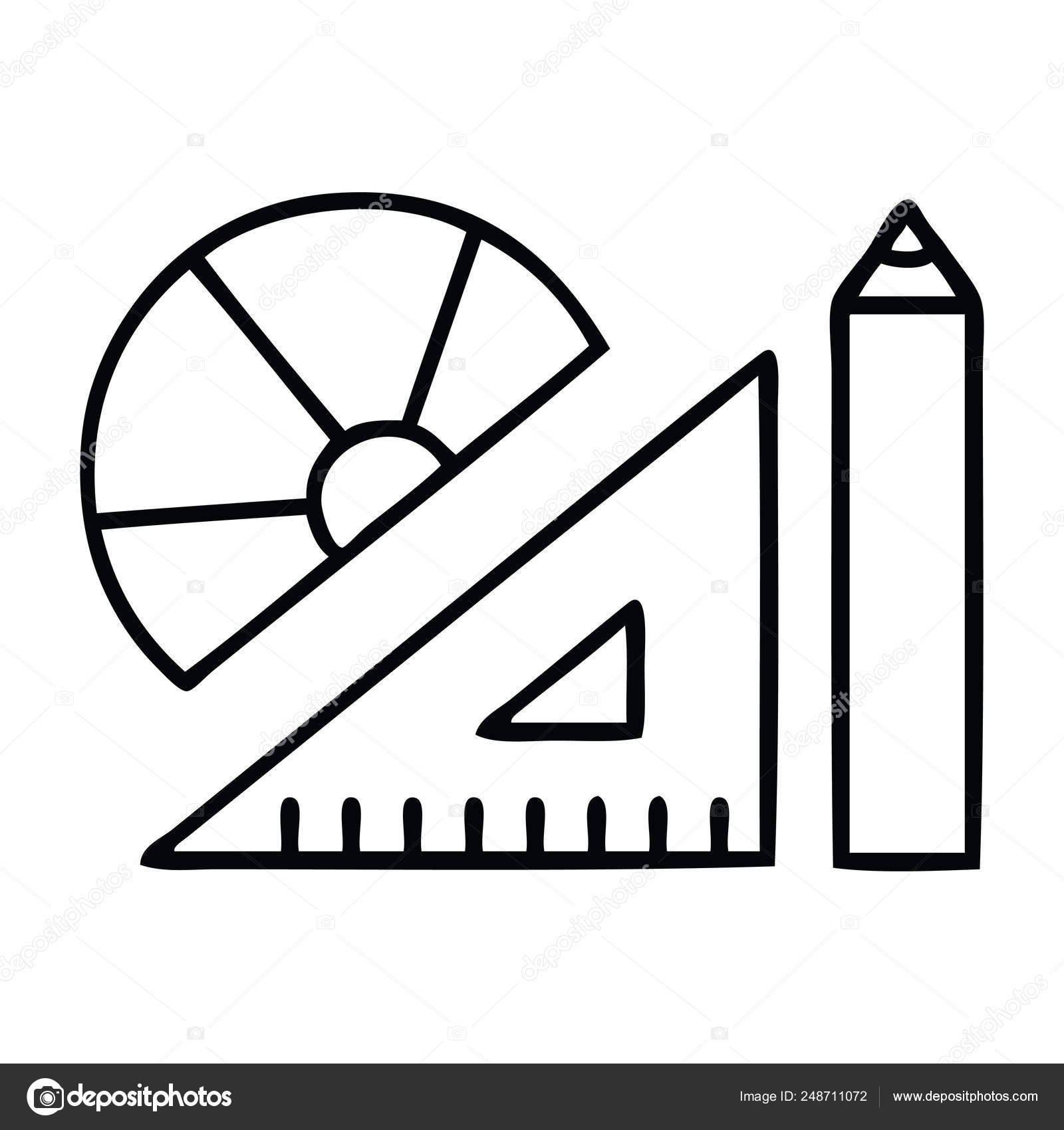 Line drawing cartoon maths kit Stock Vector Image by ©lineartestpilot #248711072 Line drawing cartoon maths kit Stock Vector Image by ©lineartestpilot #248711072