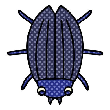 çizgi roman tarzı ilginç karikatür böceği