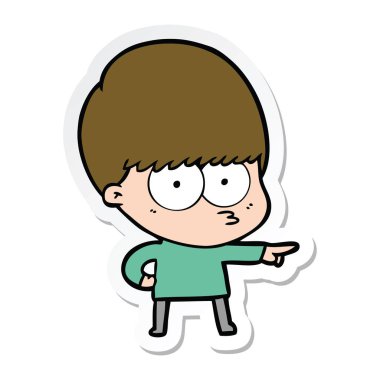 etiket bir gergin çizgi film çocuk