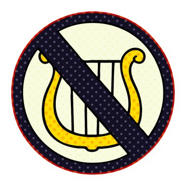 hiçbir HARPS çizgi roman tarzı karikatür işareti izin