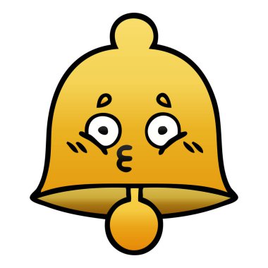 Degrade gölgeli karikatür çan