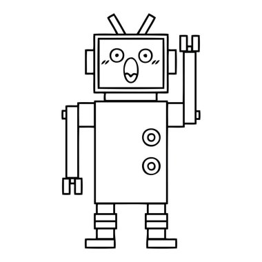 çizgi çizme çizgi film robot