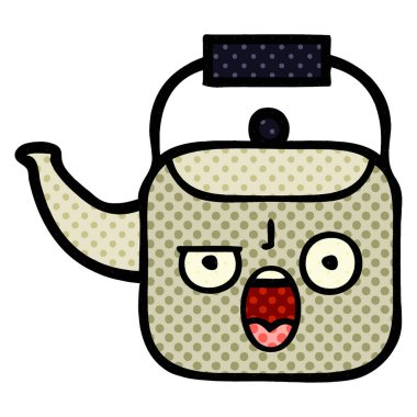 çizgi roman tarzı karikatür bir Kettle