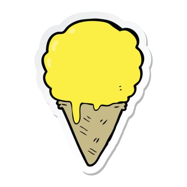 çizgi film dondurma etiket