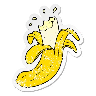 çizgi film ısırıldı muz sıkıntılı etiket