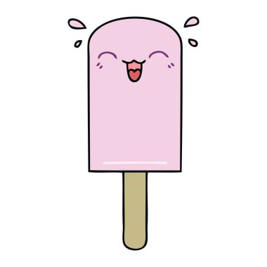 çizgi film Buz lolly ilginç el çekilmiş