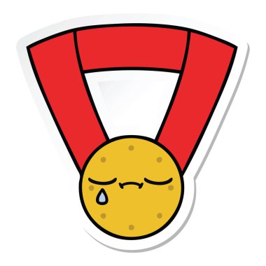 etiket sevimli çizgi altın madalya