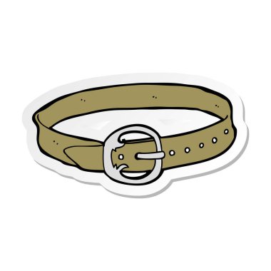 bir çizgi film eski kemer etiket