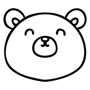 çizim için ilginç karikatür ayı