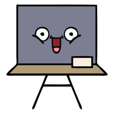 sevimli çizgi kara tahta