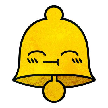 Retro grunge doku karikatür çan