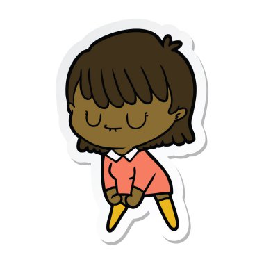 bir çizgi film kadının etiket