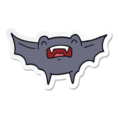 etiket karikatür vampir yarasa