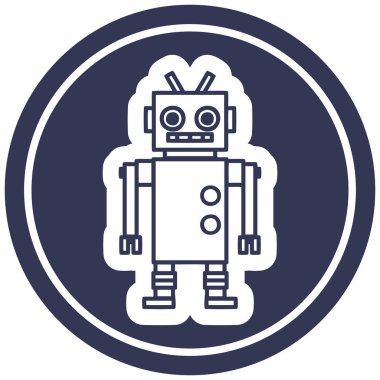 Robot dairesel simgesi dans