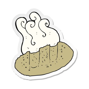 etiket bir karikatür ekmek